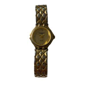 Givenchy Paris Diamond Quartz Watch Women's Gold Tone Bracelet